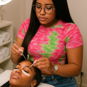 Pose d'extensions de cils volume russe formation Montréal
